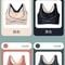 Sports Bra Adjustable Buckle Wireless Padded Comfy Yoga Fitness Top 4