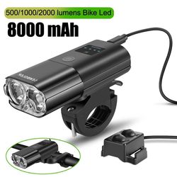 bicycle light 1000 lumen 4000mah usb rechargeable bike headlight with power bank function