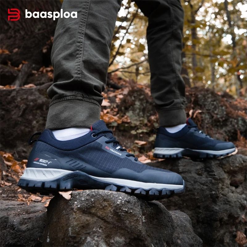 Waterproof Hiking Shoes For Men Anti Skid Comfortable Outdoor Travel Sneakers 3