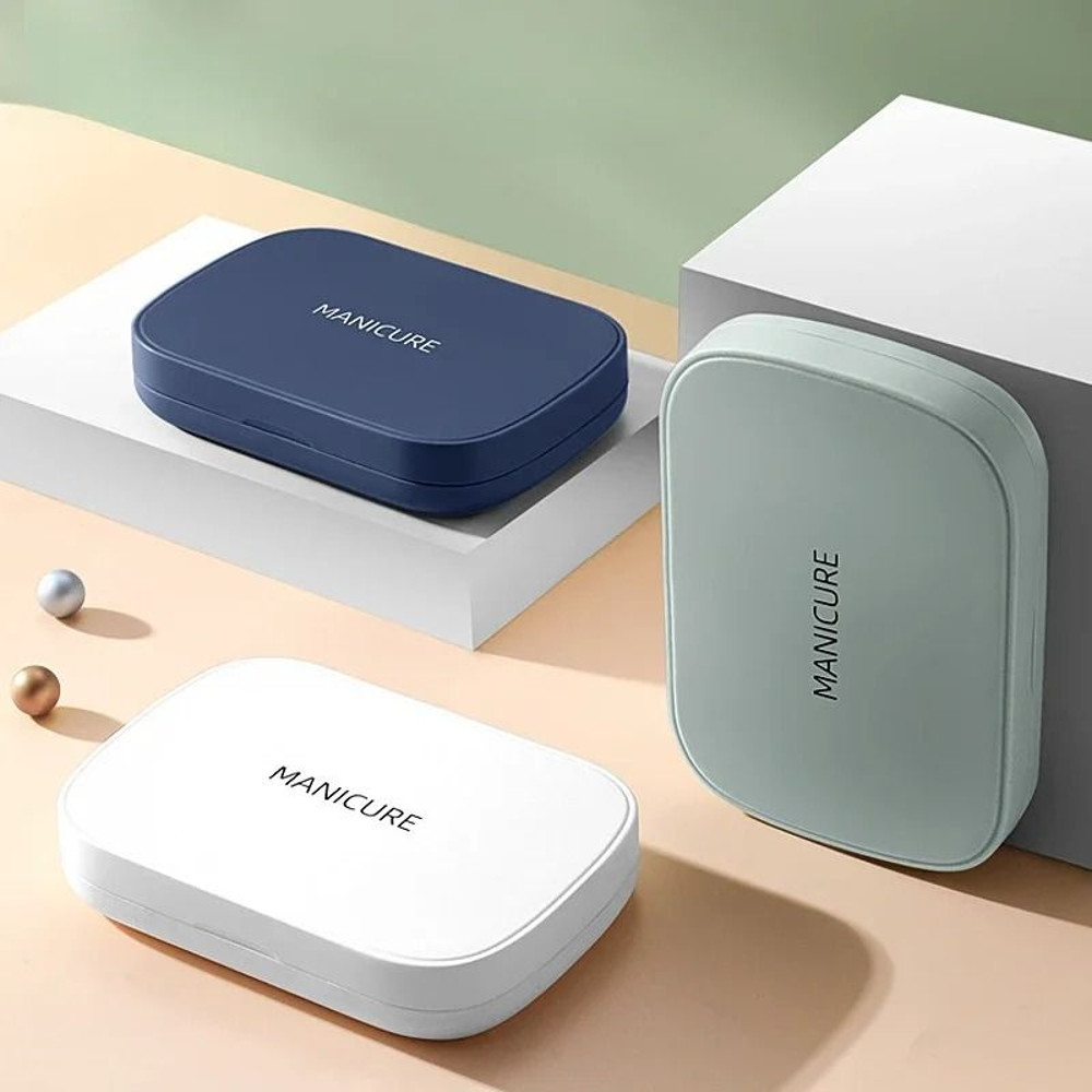 18 In 1 Professional Stainless Steel Manicure Pedicure Nail Clippers Kit With Grooming Scissors And 2