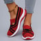 Women Casual Sports Shoes Comfortable Breathable Lightweight Soft Sole Flat Shoes 3