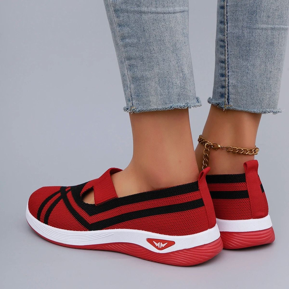 Women Casual Sports Shoes Comfortable Breathable Lightweight Soft Sole Flat Shoes 5