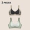 2Pcs Women Push Up Bras Seamless Comfortable Soft Breathable Wireless Lingerie Set 8