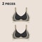 2Pcs Women Push Up Bras Seamless Comfortable Soft Breathable Wireless Lingerie Set 6