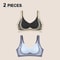 2Pcs Women Push Up Bras Seamless Comfortable Soft Breathable Wireless Lingerie Set 7