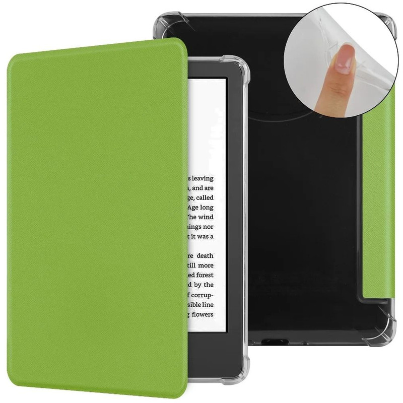 Kindle Basic 6 Inch Smart Case With PU Leather Front TPU Back Auto Wake Sleep Cover 12