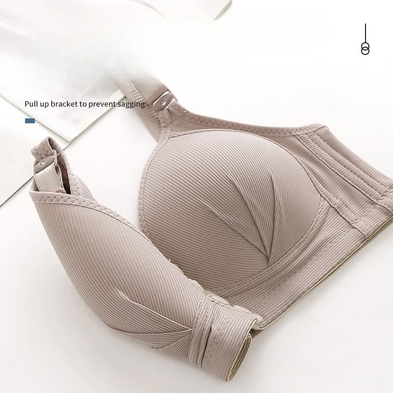 Front Buckle Thin Vest Bra Breathable Push Up Comfort Underwear Top 2