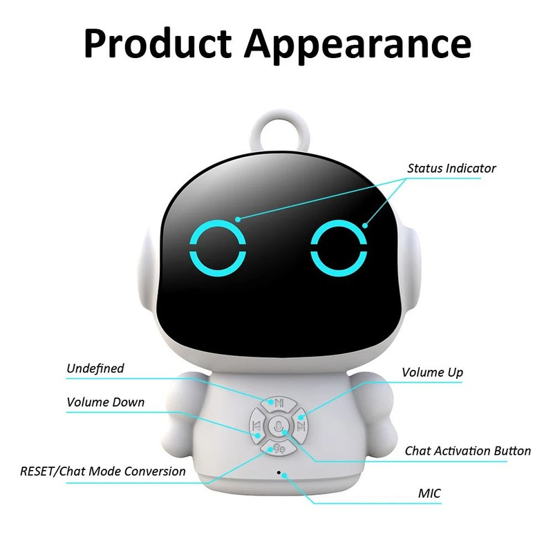 Tuya Smart AI Robot WiFi Educational Learning Companion For Kids Voice Interactive Speech Toy 5
