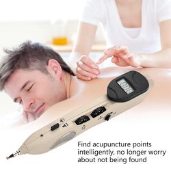 electronic acupuncture pen with tens point detector and meridian therapy for pain relief