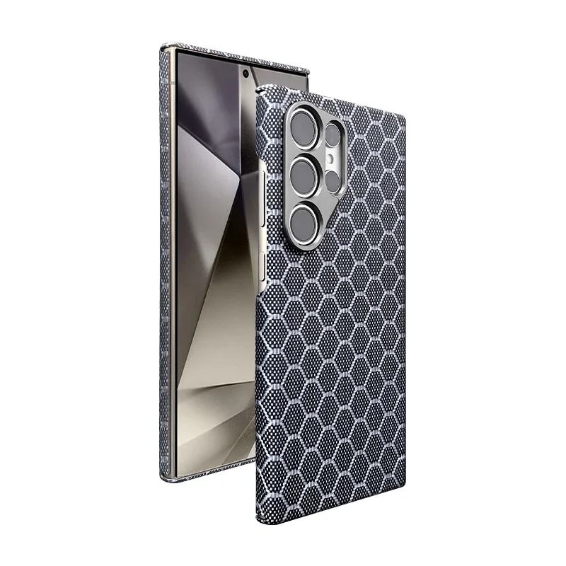 Magnetic Ultra Thin Carbon Fiber Kevlar Phone Case Samsung Galaxy S24 Ultra Protective Cover 6