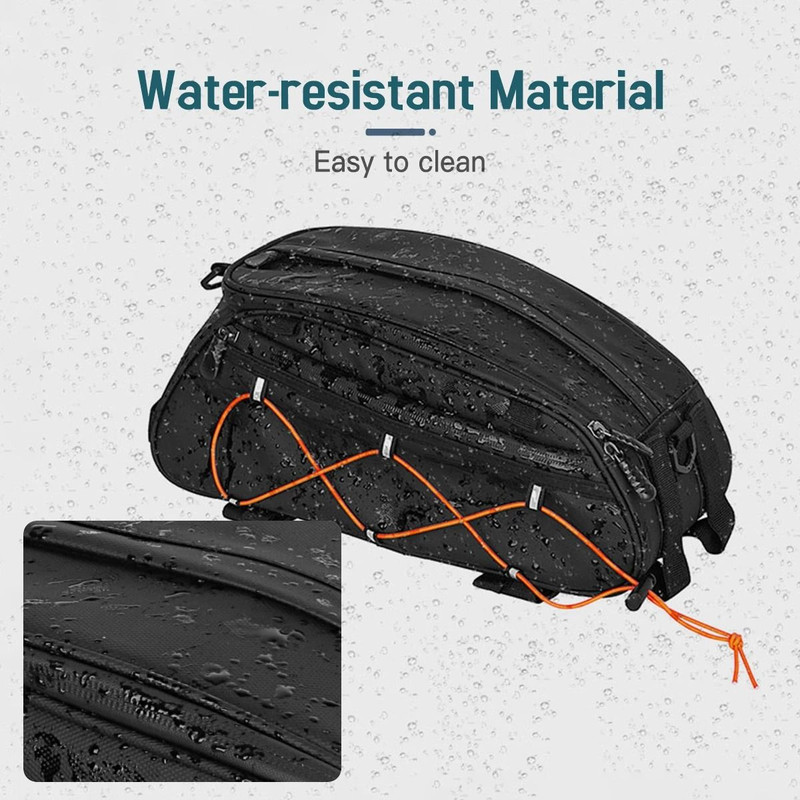 3 In 1 Waterproof Bike Rack Trunk Bag Rear Seat Cooler Bag With Side Hanging Bags 3