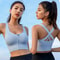 Solid Color Yoga Tight Sports Bras For Women Zipper Front Fitness Crop Top 1