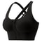 Solid Color Yoga Tight Sports Bras For Women Zipper Front Fitness Crop Top 5