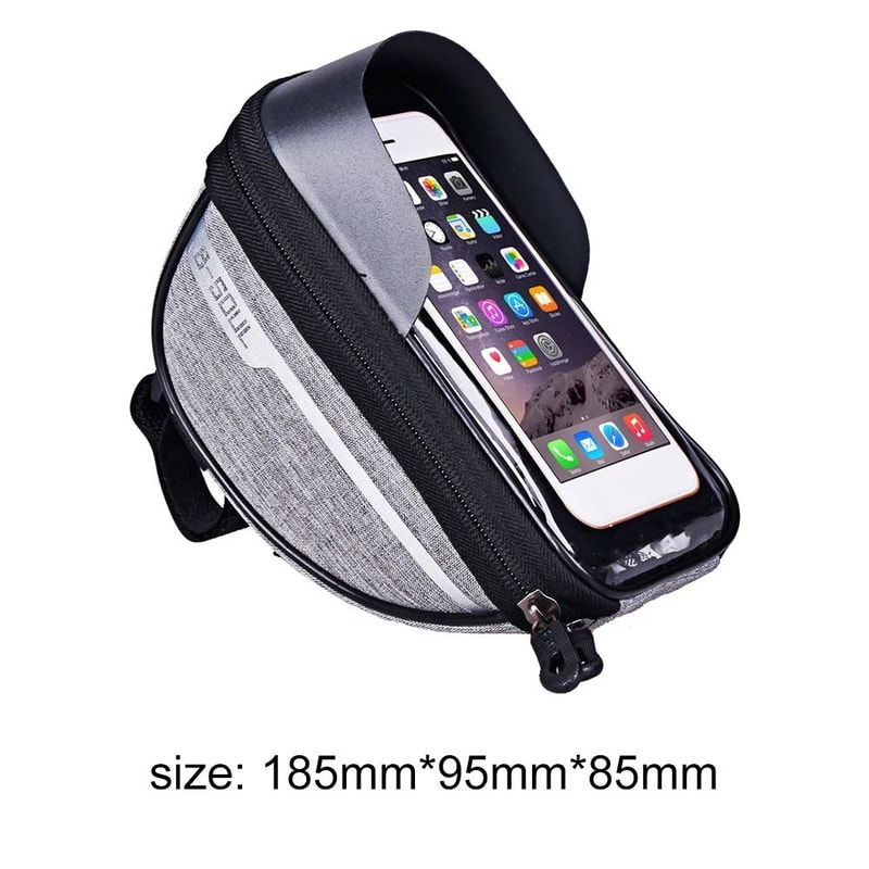 1L Bike Front Frame Bag Mobile Phone Case Holder Top Tube Waterproof 13