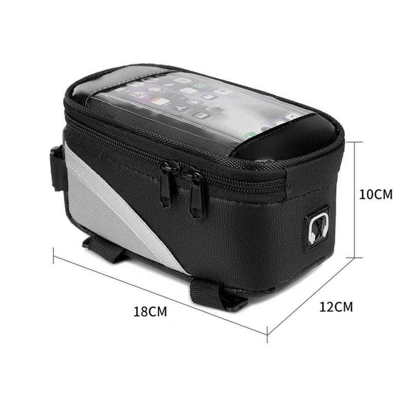 1L Bike Front Frame Bag Mobile Phone Case Holder Top Tube Waterproof 16