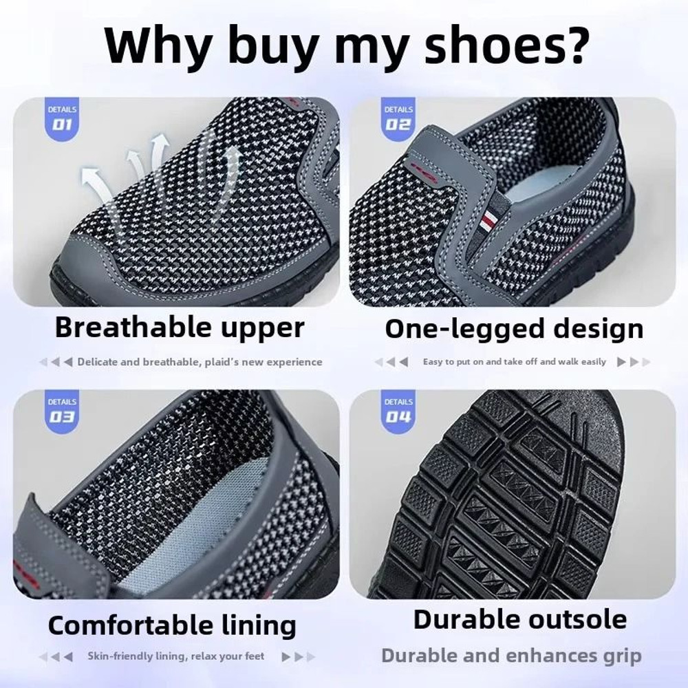 2025 Men Summer Sneakers Fashion Versatile Casual Breathable Lightweight Men Shoes 2