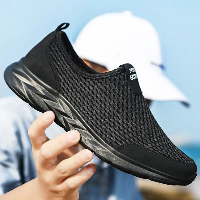 Men Breathable Walking Sneakers Lightweight Outdoor Summer Shoes Plus Size 1