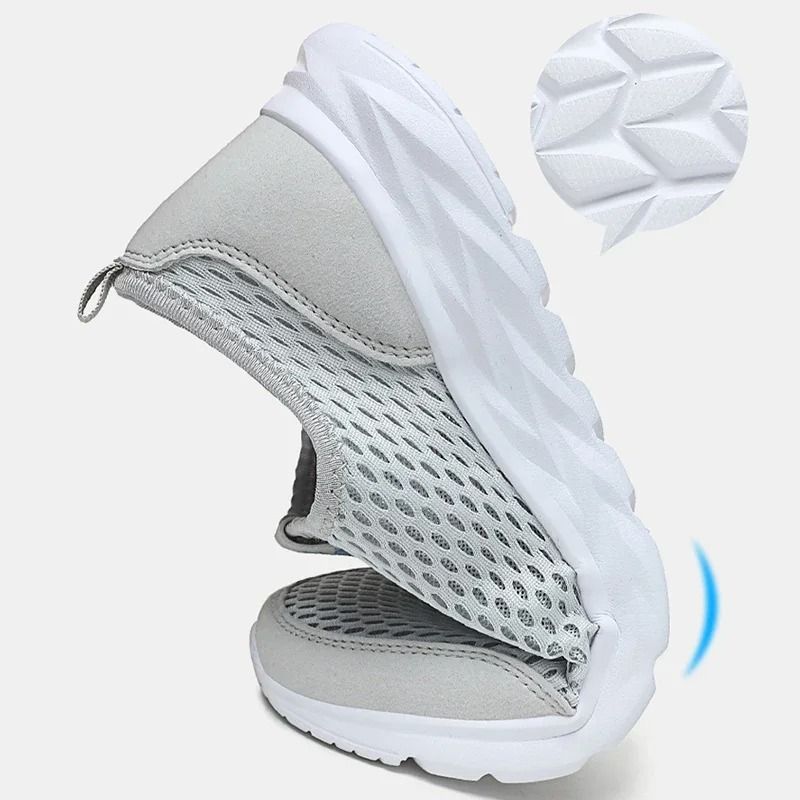 Men Breathable Walking Sneakers Lightweight Outdoor Summer Shoes Plus Size 4