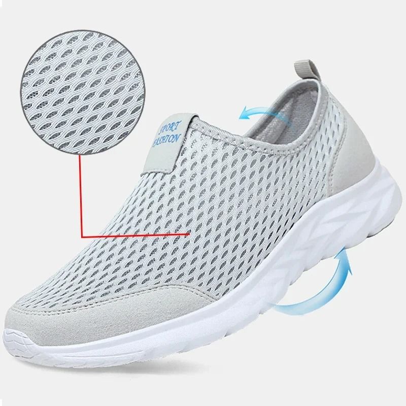 Men Breathable Walking Sneakers Lightweight Outdoor Summer Shoes Plus Size 5