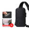Mens USB Crossbody Bag Anti Theft Waterproof Oxford Travel Shoulder Chest Pack 1