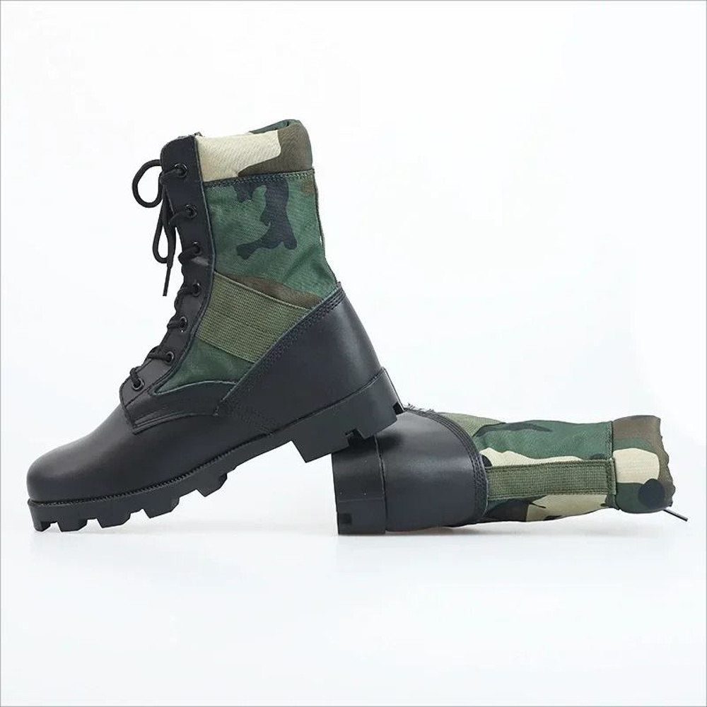 Mens Lace Up Waterproof Canvas Tactical Combat Desert Ankle Boots 3
