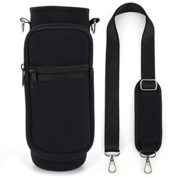 1000ml neoprene water bottle holder sleeve carrier with adjustable shoulder strap