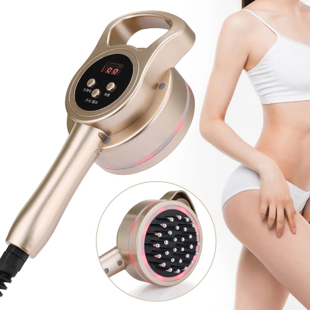 Electric Meridian Brush Body Slimming Heating Massage Device With Microcurrent And Guasha 1