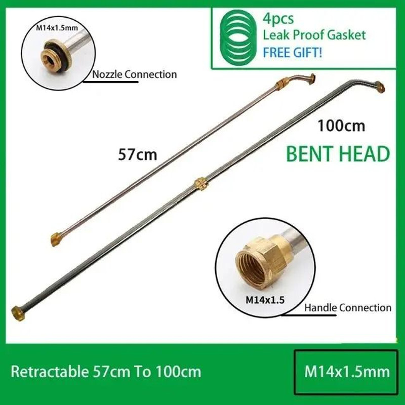 Stainless Steel Telescopic Spraying Rod With Copper Joint For Garden Sprayers 9