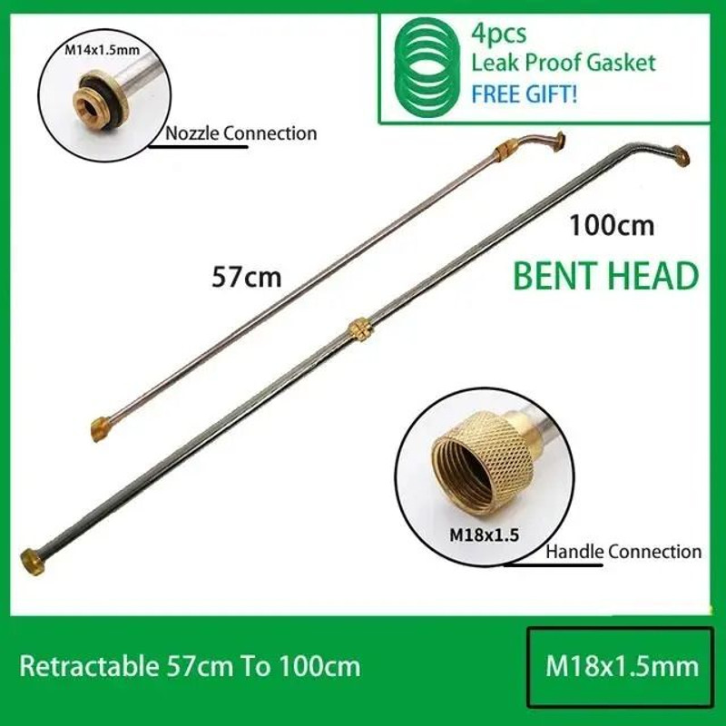 Stainless Steel Telescopic Spraying Rod With Copper Joint For Garden Sprayers 10