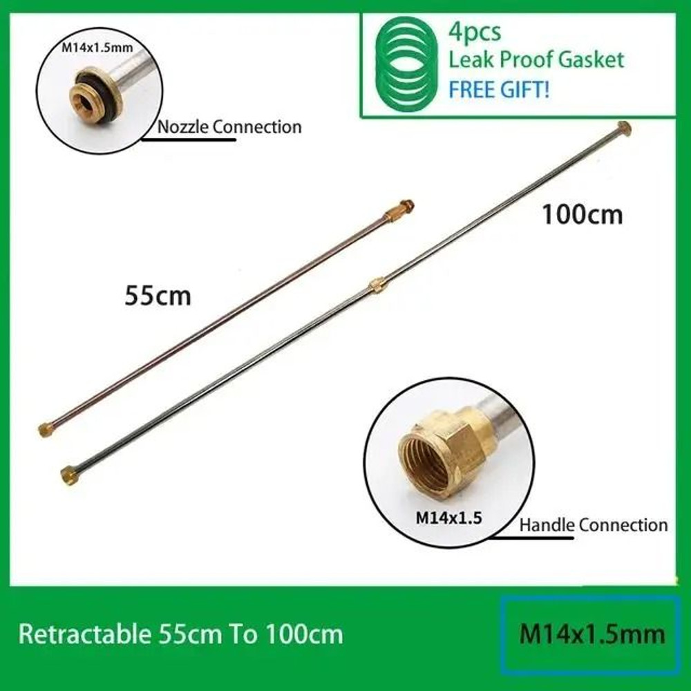 Stainless Steel Telescopic Spraying Rod With Copper Joint For Garden Sprayers 7