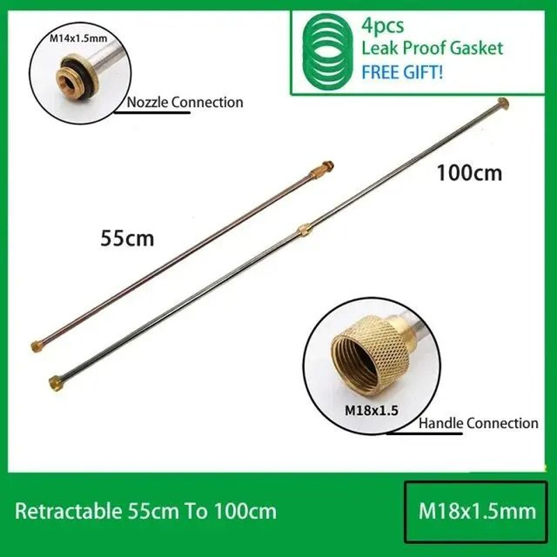 Stainless Steel Telescopic Spraying Rod With Copper Joint For Garden Sprayers 8