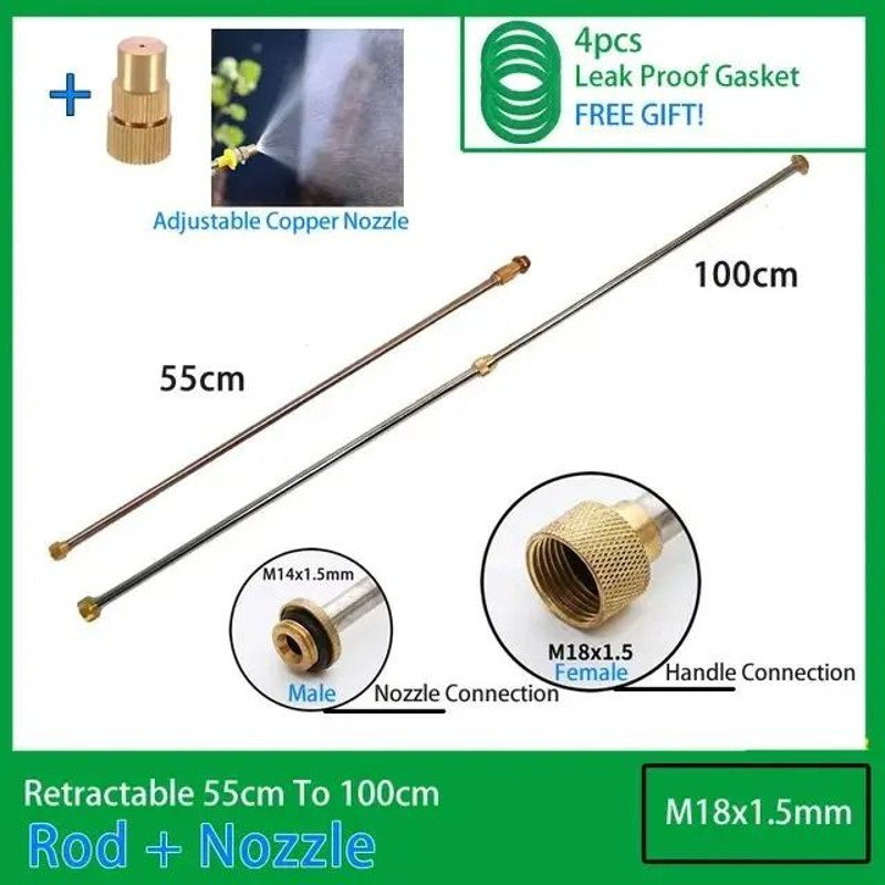 Stainless Steel Telescopic Spraying Rod With Copper Joint For Garden Sprayers 13