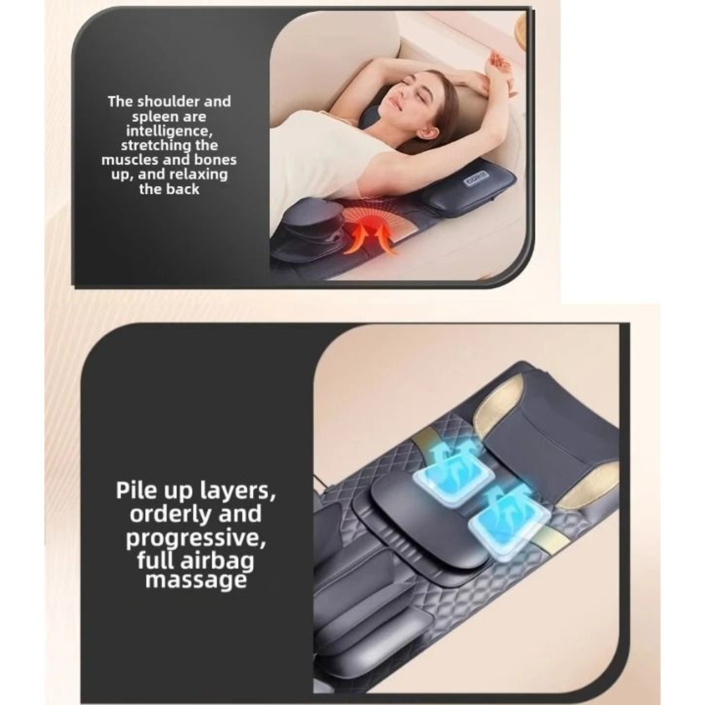 Upgrade Large Area Full Body Massage Mattress With Heating Lumbar Support 3