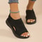 New Summer Fashion Women Round Toe Thick Sole Mesh Open Toe Sport Sandal 1