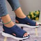 New Summer Fashion Women Round Toe Thick Sole Mesh Open Toe Sport Sandal 6