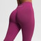 2025 Bum Shaping Leggings Seamless Low Waist Ribbed Gym Pants 2