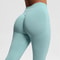 2025 Bum Shaping Leggings Seamless Low Waist Ribbed Gym Pants 7
