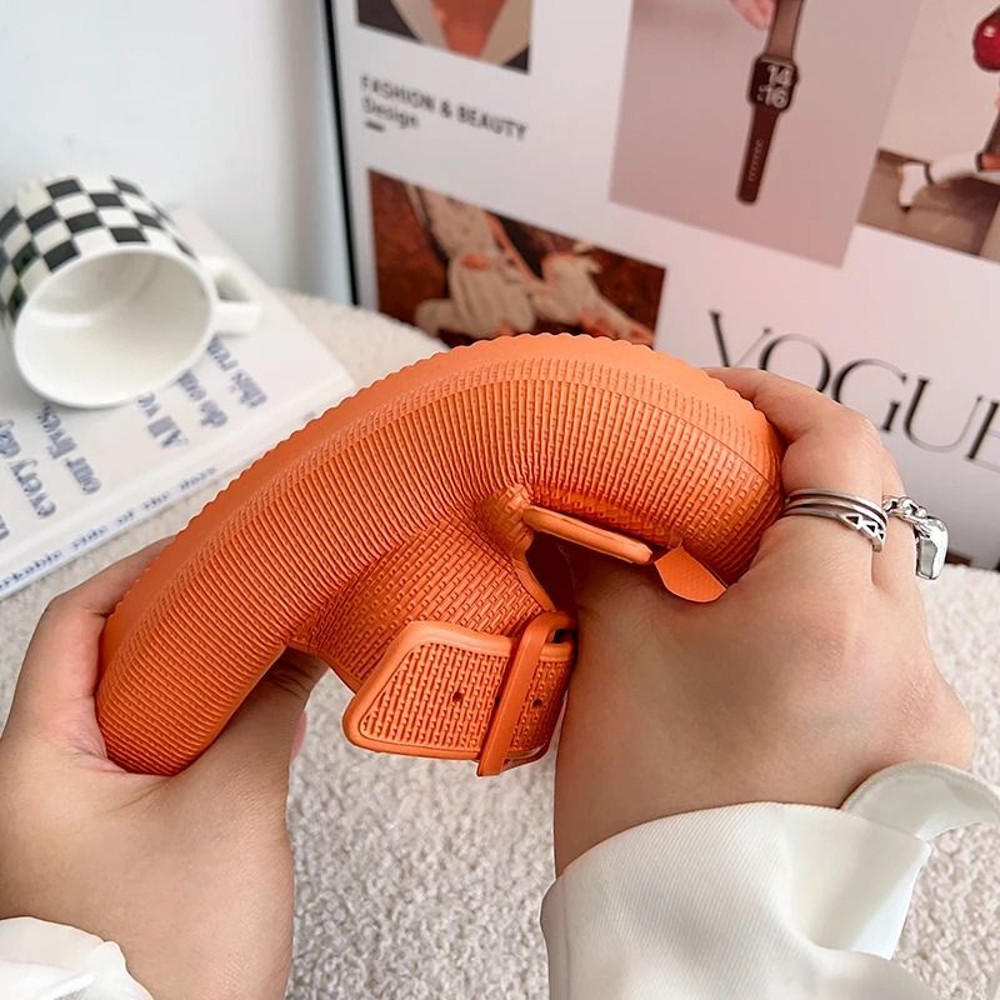 Couple Anti Slip Slides With Double Buckle Home Slippers 5