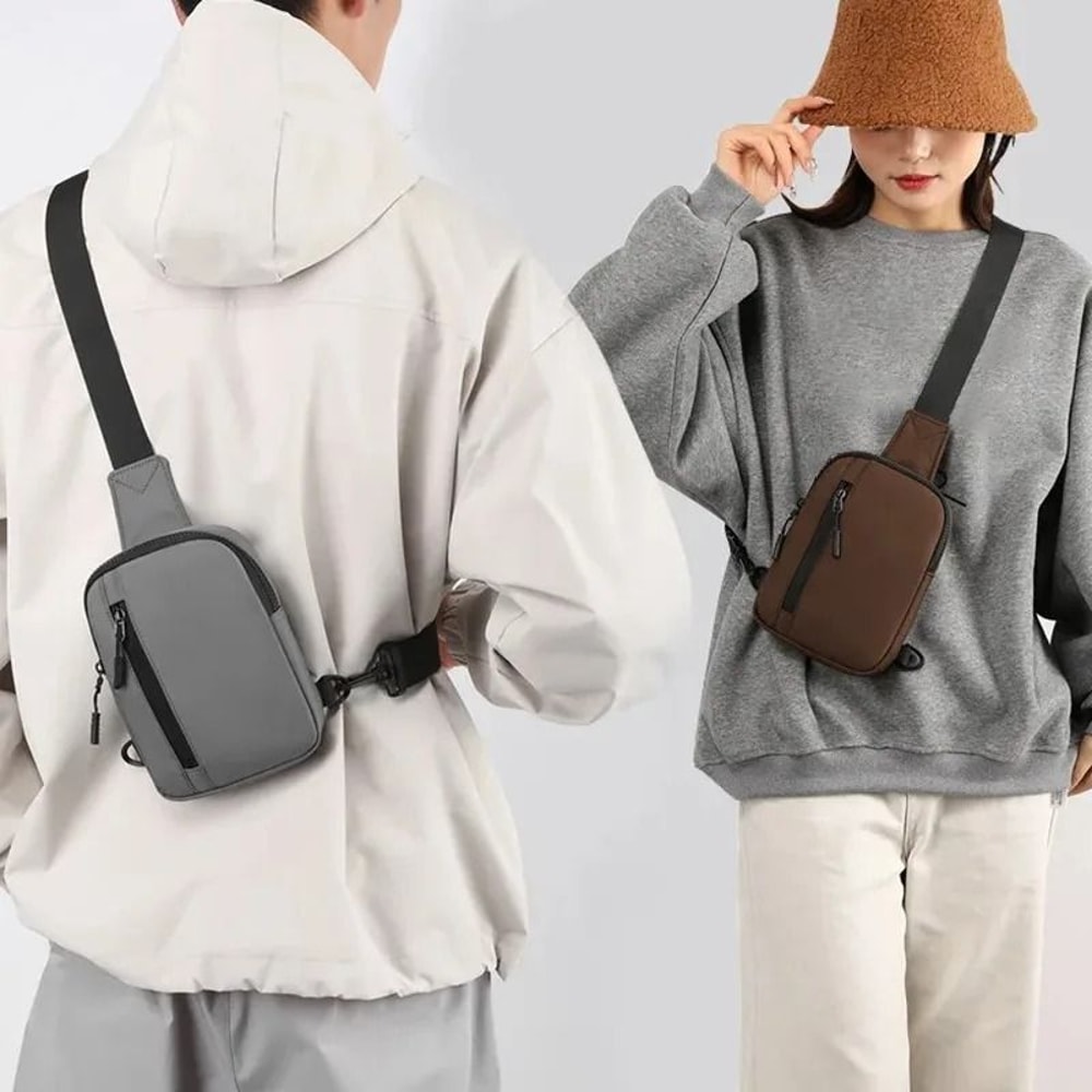 Oxford Chest Bag For Men And Women Casual Waterproof Sling Crossbody Travel Shoulder Pack 2
