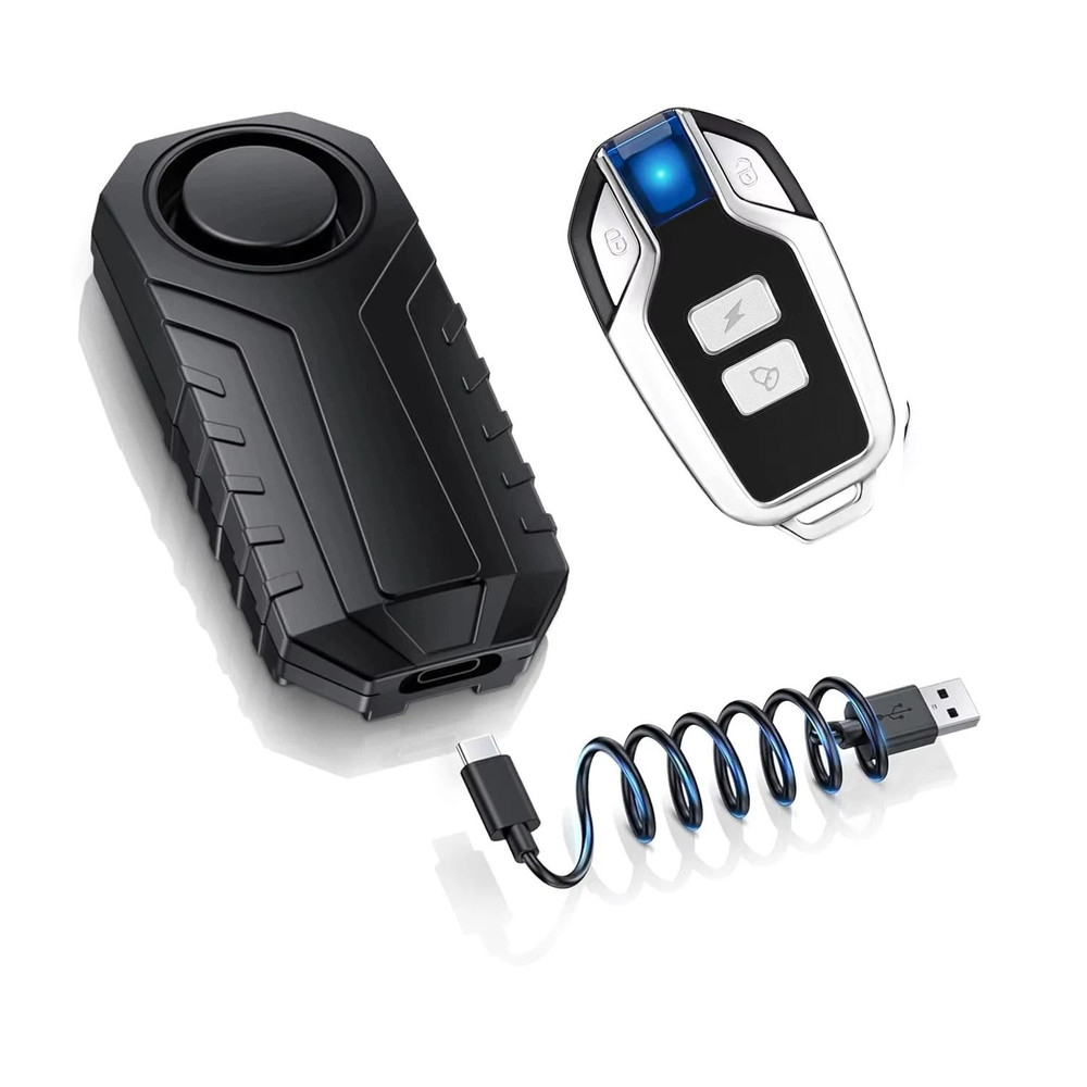 Wireless Motorcycle Bike Vibration Alarm IP55 Waterproof Remote Anti Theft System 13