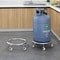 Stainless Steel Mobile Tray With Flexible Casters And Stable Base For Home Use 0