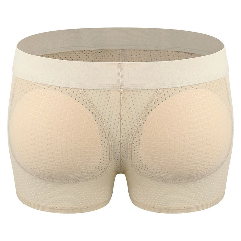 Removable Buttocks Body Shaper Shorts For Men Hip Lift Breathable Boxer Briefs Quick Dry Underwear 5