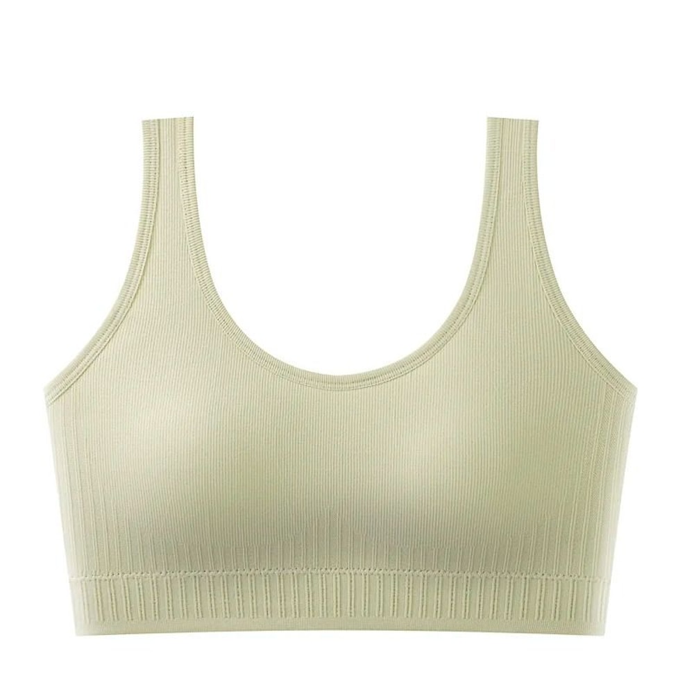 Breathable Seamless Sports Bra For Women Yoga Fitness Push Up Shockproof Crop Top 11