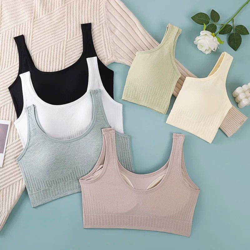 Breathable Seamless Sports Bra For Women Yoga Fitness Push Up Shockproof Crop Top 2