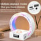 Desktop Bluetooth Speaker Alarm Clock With Night Light Wireless Charger USB AUX 3