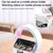 Desktop Bluetooth Speaker Alarm Clock With Night Light Wireless Charger USB AUX 4