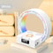 Desktop Bluetooth Speaker Alarm Clock With Night Light Wireless Charger USB AUX 6