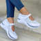 Women Thick Sole Knitted Sneakers Plus Size Casual Walking Shoes 5