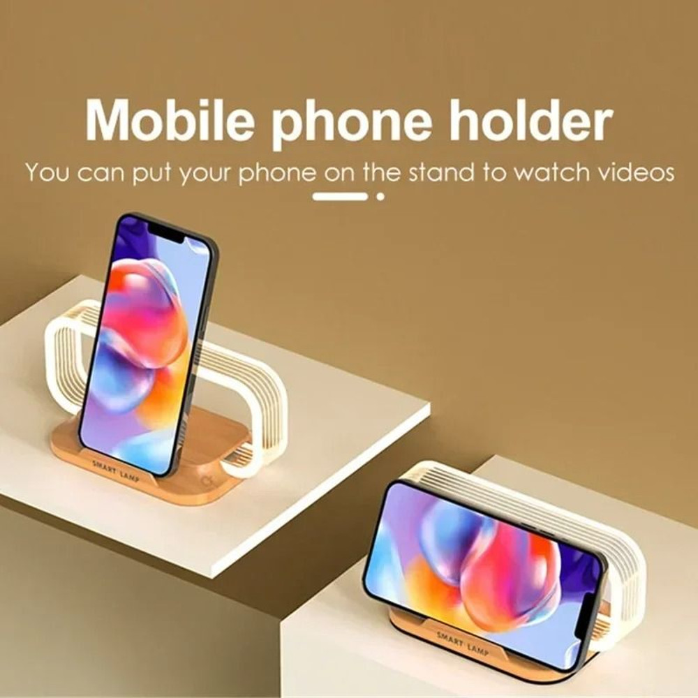 LED Night Light Wireless Charger Stand With Fast Charging Dock For IPhone Samsung And Xiaomi 5