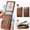 Mens PU Leather Auto Eject Wallet With Flip Cover 0